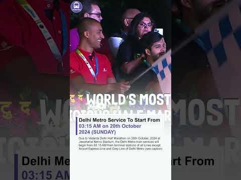 Delhi Metro Adjusts Timings for New Delhi Marathon Participants